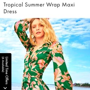 BOSTON PROPER MAXI ties at waist DRESS size S